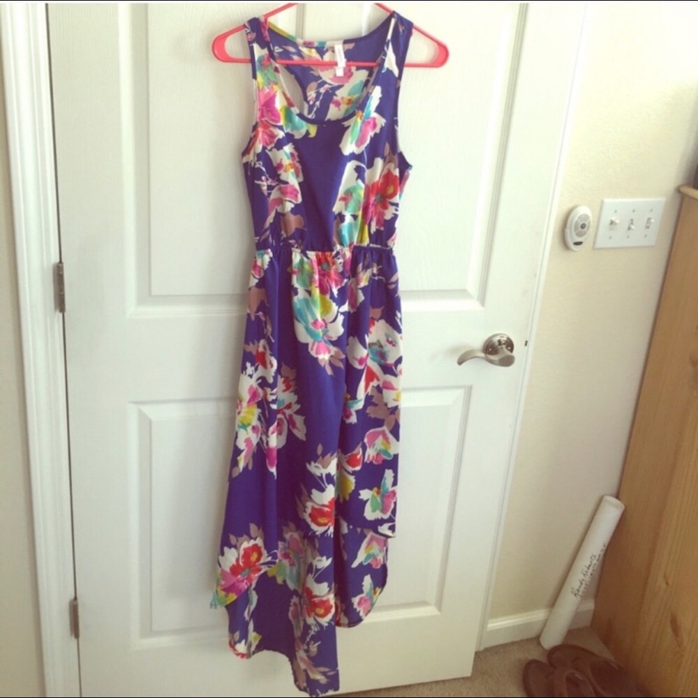 Lulus high low floral dress